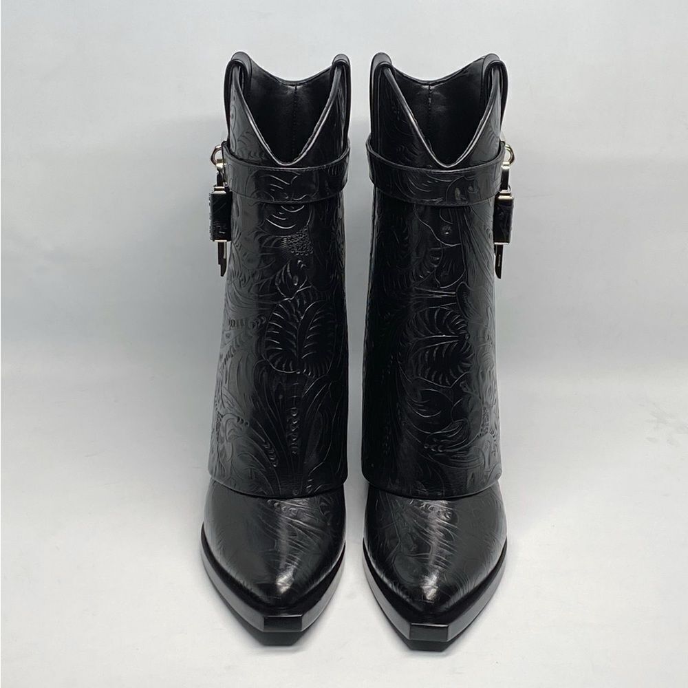 Givenchy Shark Lock Cowboy Ankle Boots In Western Leather size 39 - Picture 3 of 16